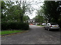 Looking up Honeysuckle Lane in Waterlooville, Hampshire