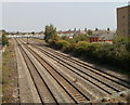 South Wales main line passes through Adamsdown, Cardiff