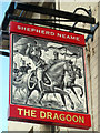 TQ7556 : The Dragoon sign by Oast House Archive