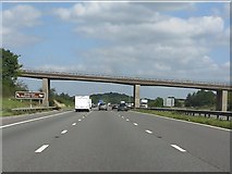 ST6892 : M5 Motorway - minor road overbridge near Eastwood Park by J Whatley