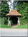 TM0878 : Lych gate to St Mary's church, Wortham by Evelyn Simak