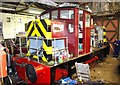 Ruston diesel loco in loco shed, Telford Steam Railway