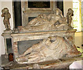 TG2412 : The church of SS Mary and Margaret, Sprowston - C17 monument (detail) by Evelyn Simak