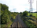 Railway southwest of Accrington Cemetery