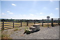 Dismounting steps, east of the Leybourne by-pass