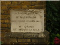 Foundation stone, Wesleyan Chapel, Finchley (1879)