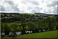 Looking across the loops of the Teifi to Newcastle Emlyn