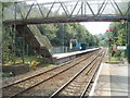 The middle of Ystrad Mynach railway station