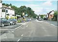 Mini-roundabout by the Euxton Mills public house