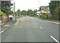 Traffic lights at the crossroads on Wigan Road