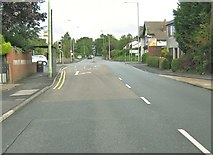 SD5519 : Traffic lights at the crossroads on Wigan Road by Ann Cook