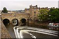 The Pulteney Bridge and weir