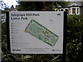 Sign, Telegraph Hill Park SE14