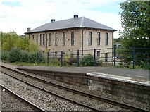 ST5393 : Lineside building, Chepstow by Jaggery