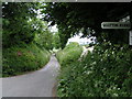 Lane junction near East Wick Farm