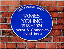J3471 : James Young plaque, Belfast by Albert Bridge