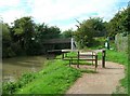 Cycle gate on Stratford-upon-Avon Canal