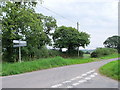 Road junction near Penrhiwgoch, Camarthenshire