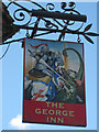 TQ8253 : The George Inn sign by Oast House Archive