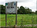 Old notice near Newton Bridge