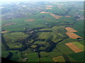 Rowallan Castle and Kilmarnock from the air