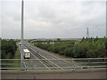 TL2272 : A14 northbound from Stukeley roundabout by John Firth