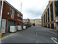 Access road running parallel to Lower Banister Street and Bedford Place