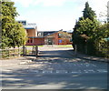Vehicle exit road from Wyedean School, Sedbury
