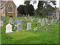 Gravestones in Milcombe churchyard