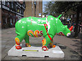 SJ4066 : Rhino Mania - #17 Showzam rhino in Northgate Street by John S Turner