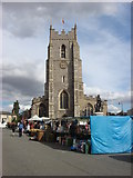 TL8741 : St Peter's Church and market Sudbury by Oxyman