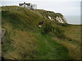 TR2638 : Cliff Top Path between Folkestone and Dover by Chris Heaton