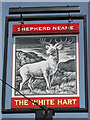 TQ7144 : The White Hart sign by Oast House Archive