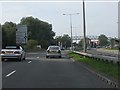 Spytty Road (A48) approaching Lee Road roundabout