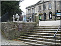 The Trafalgar Way plaque in front of the Shire Hall