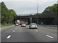 M4 Motorway - railway bridge north of the Ebbw River