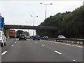 M4 Motorway - footbridge near Lawrence Hill, Newport