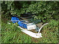 Rubbish in the hedgerow