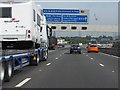 M5 Motorway approaching junction 18 northbound