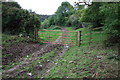 Gated footpath to Scriddles Wood