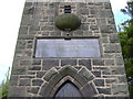 Plaque, Wheelton War Memorial, Lancashire