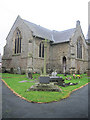 War memorial in front of Churchstoke church