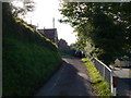 The lane up to Redbrook School