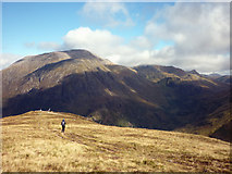 NN1367 : North east ridge, Mullach nan Coirean by Karl and Ali