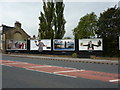 Advertising hoardings on Leeds Road, Ilkley