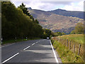 The A487 north of Corris Uchaf