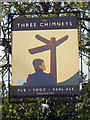 The Three Chimneys sign