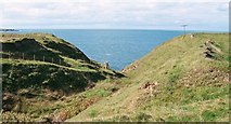SH1833 : The cliff top path at Porth Ty-mawr by Eric Jones