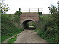 Footpath and farm road under railway bridge