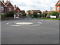 Mini-roundabout in Barcombe Cross